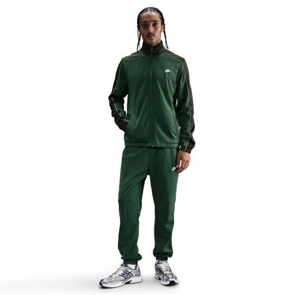Nike M CLUB TRACK SUIT Pánská tepláková souprava, tmavě zelená, velikost