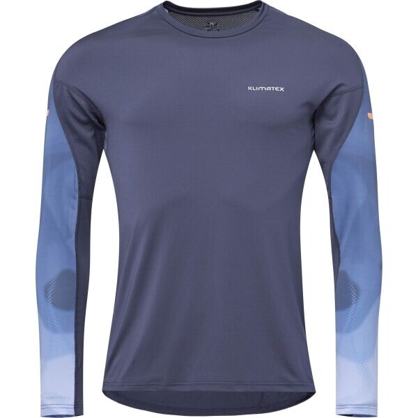 Klimatex BEKELE Pánské performance triko s dlouhým rukávem, tmavě modrá, velikost