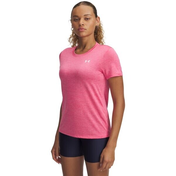 Under Armour TECH TWIST Dámské tričko, růžová, velikost M