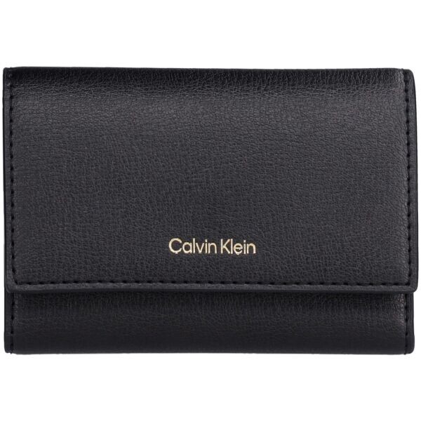 Calvin Klein FOIL LOGO TRIFOLD ZIP Dámská peněženka, černá, velikost
