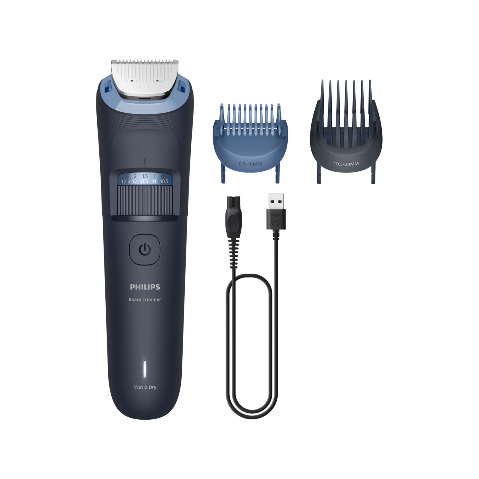 Philips Beard Trimmer 3000 Series - Úprava Vousů Pomocí Celokovových Břitů - BT3665/15