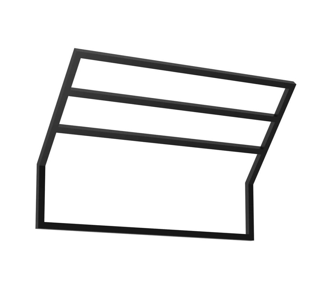 Nástěnný věšák na ručníky 37x60 cm černá