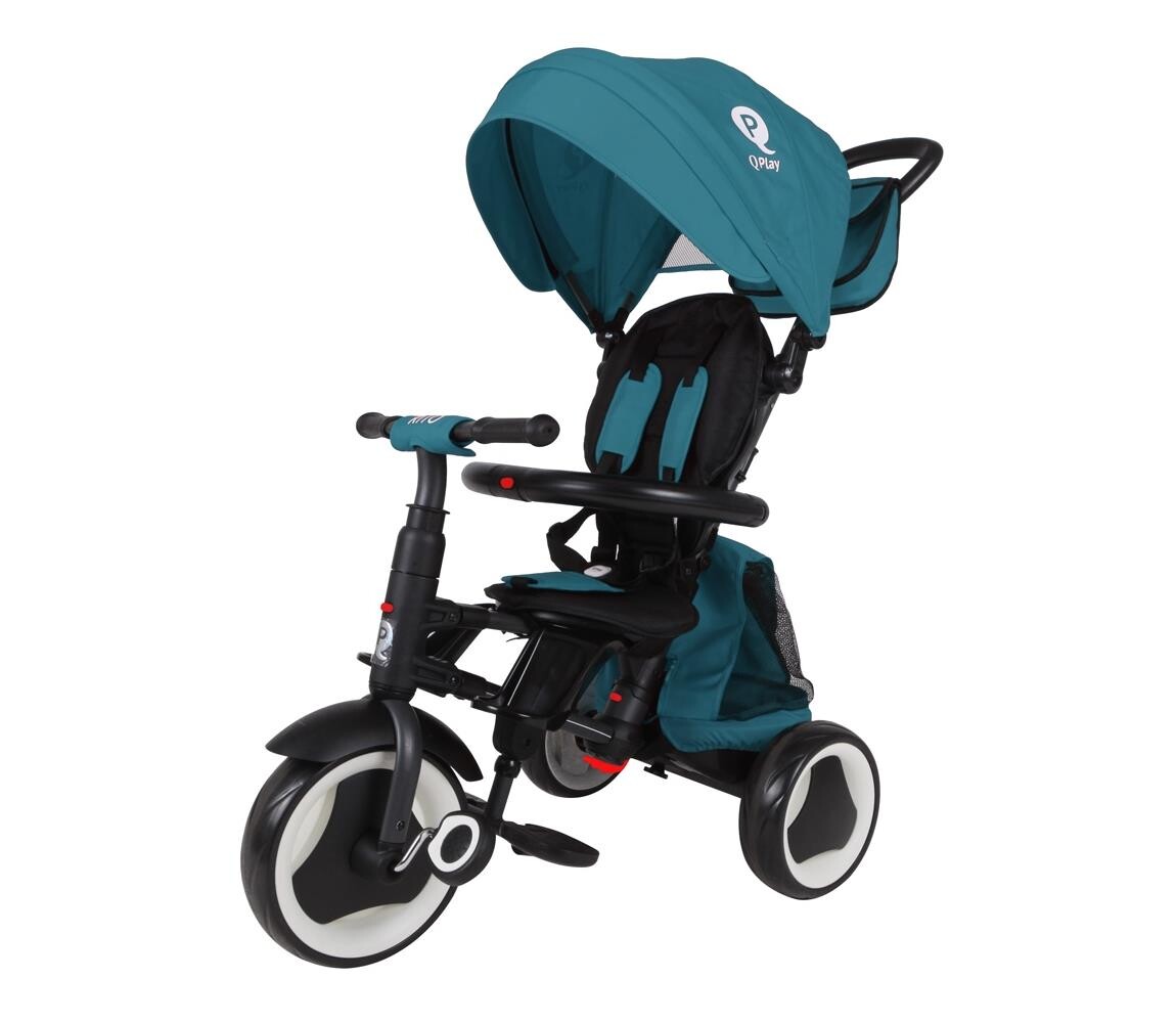 QPlay QPlay - Dětská tříkolka 3v1 RITO EVA PLUS tyrkysová