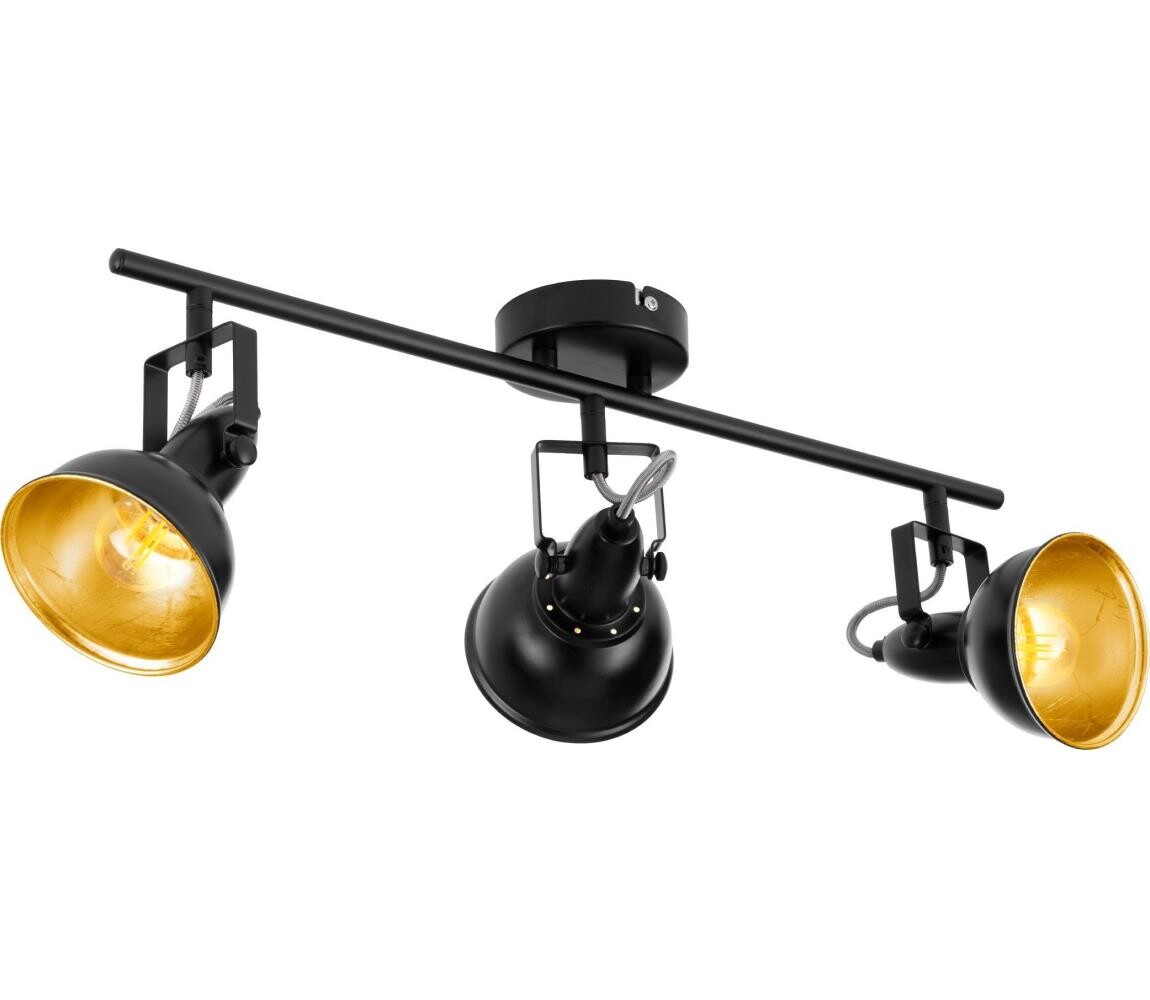 Eglo Eglo 75513 - Bodové svítidlo THORNTON 3xE14/28W/230V černá/zlatá