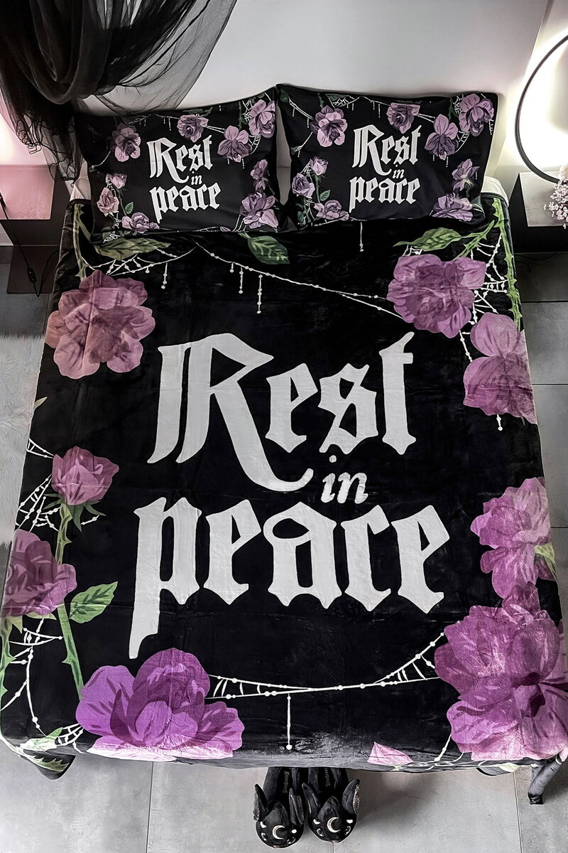 deka (přehoz) KILLSTAR - Grave Bloom - Black