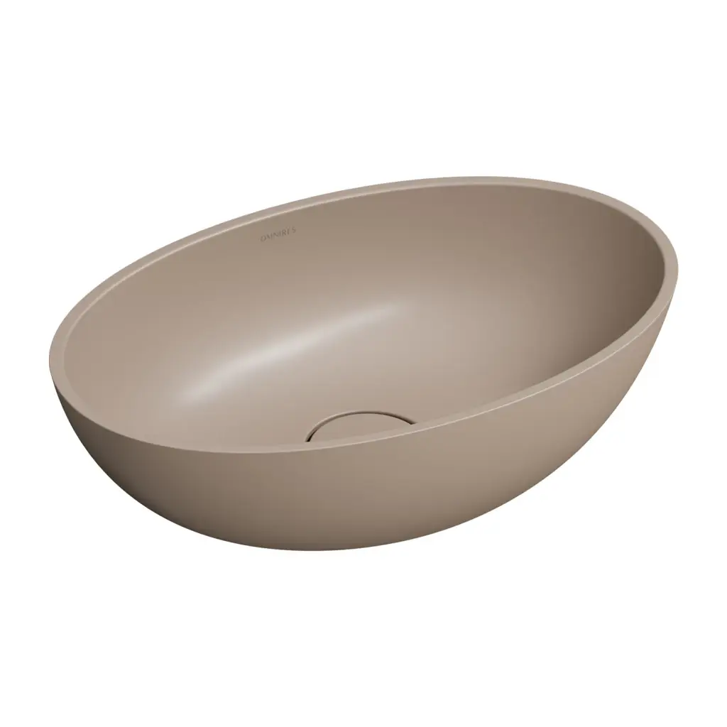 OMNIRES SHELL M+ umyvadlo na desku, 50 x 32 cm, béžová mat SHELL500UNDB