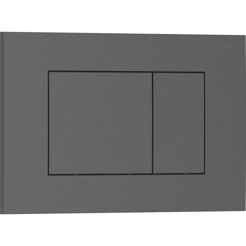 MEXEN Tex 02 splachovací tlačítko, šedý 6102-05