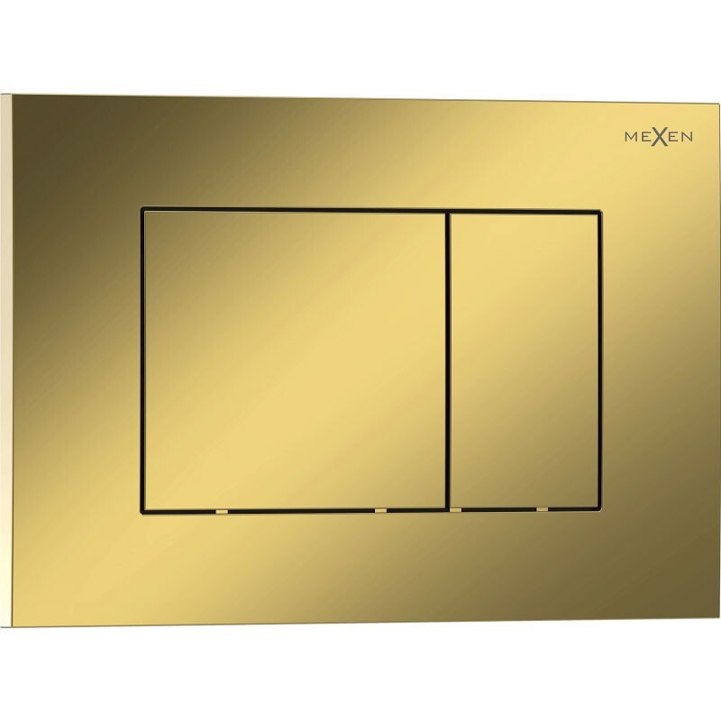 MEXEN Tex 02 splachovací tlačítko, zlatá szampański lesklá 6102-08