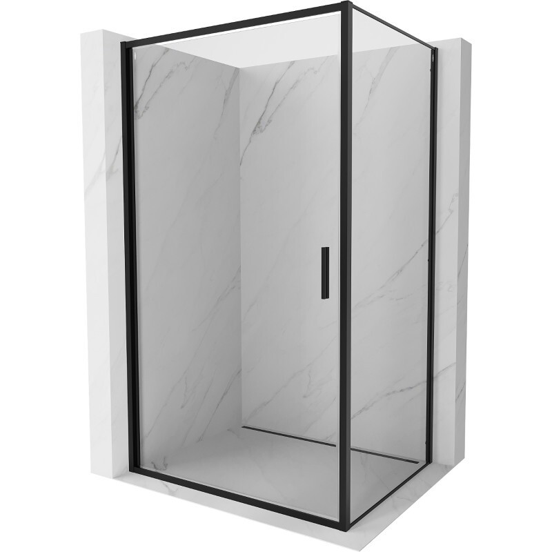 MEXEN/S Exo sprchový kout dveře křídlové 70 x 90, transparent, černá 817-070-090-70-00