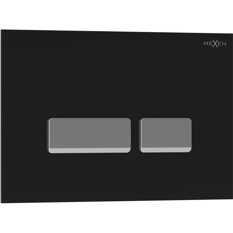 MEXEN Tex 07 splachovací tlačítko, černá 6107-02