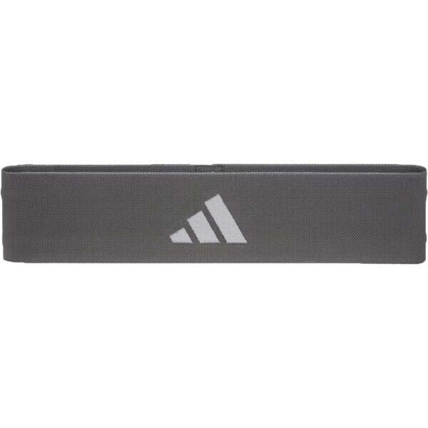 adidas RESISTANCE BAND MEDIUM Posilovací guma, tmavě šedá, velikost
