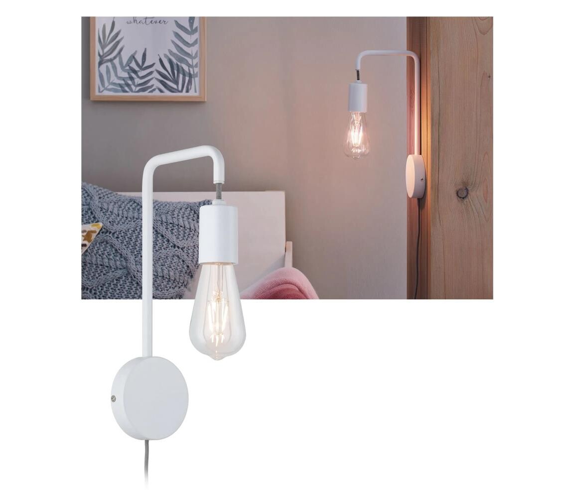 Paulmann Paulmann 79811 - 1xE27/40W Nástěnné svítidlo CALVANI 230V bílá