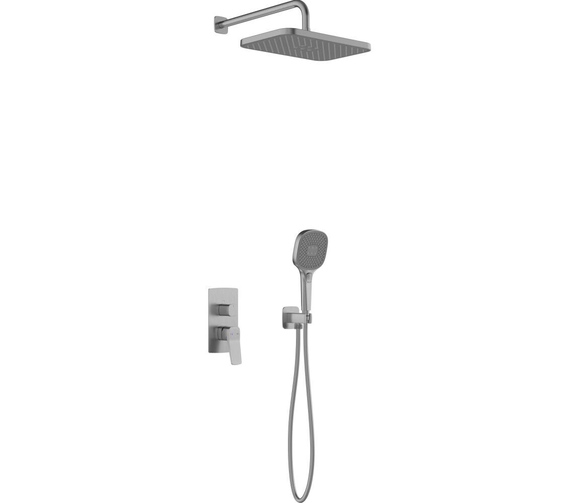 KFA Armatura KFA Armatura 4529-501-61 - Sprchová sada s podomít. baterií MALAGA metal. šedá