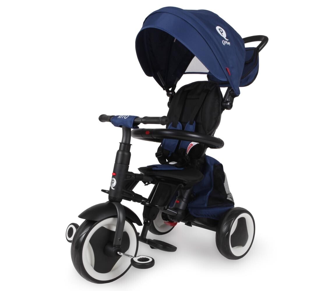 QPlay QPlay - Dětská tříkolka 3v1 RITO EVA PLUS modrá