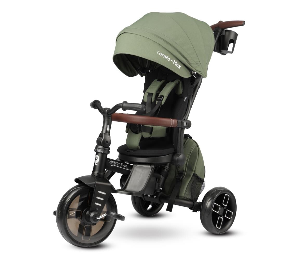 QPlay QPlay - Dětská tříkolka 8v1 COMFO MAX zelená