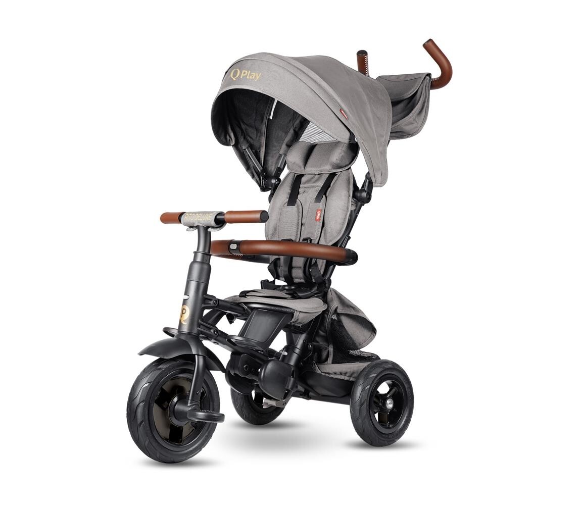 QPlay QPlay - Dětská tříkolka 6v1 RITO DELUXE šedá