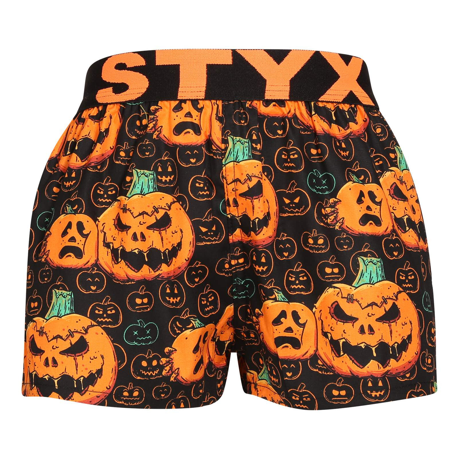 Dětské trenky Styx art sportovní guma Halloween dýně (BJ1755) 6-8 let, trenýrky