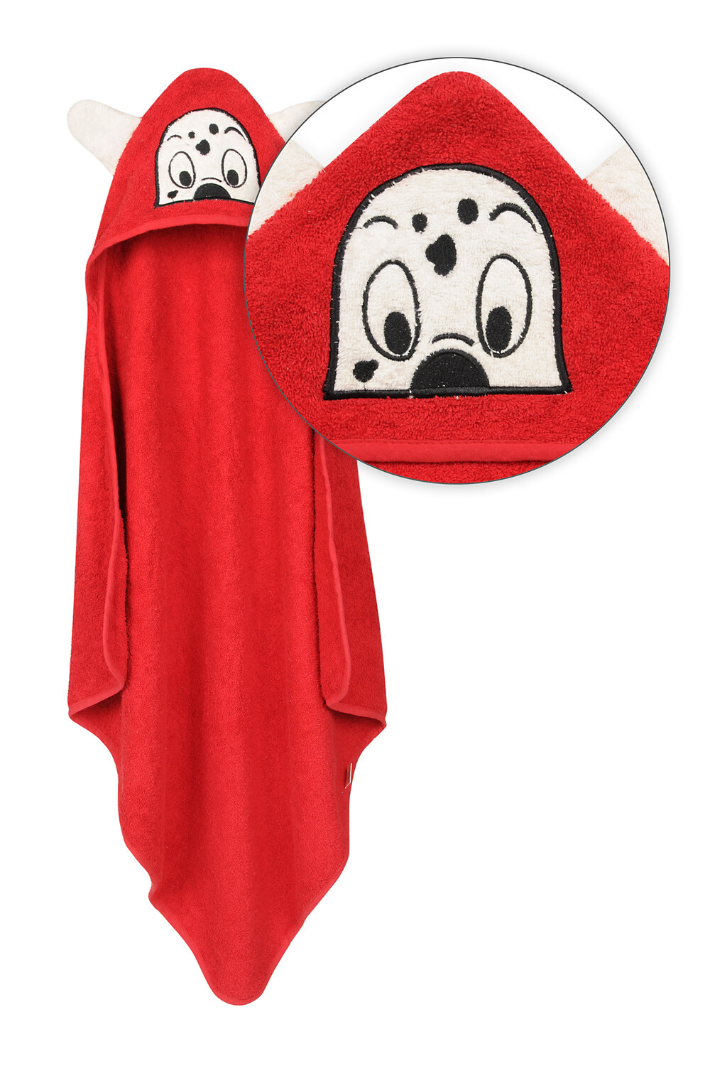 Babymatex Bavlněná osuška pro miminko s kapucí Jimmy 80x80cm - Dalmatin