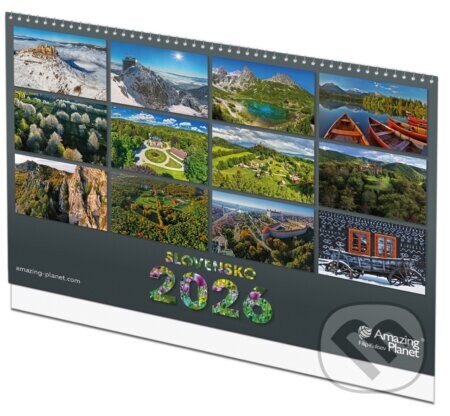 Nástenný kalendár Amazing Planet 2026 - Slovensko - Filip Kulisev