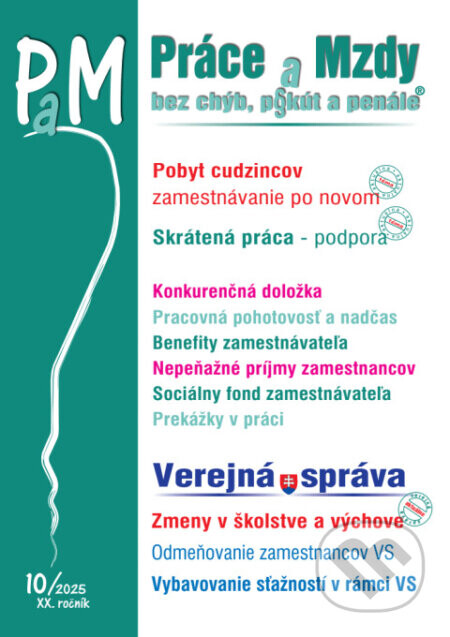 PAM 10/2025 – Zamestnávanie cudzincov, Skrátená práca - kolektív autorov