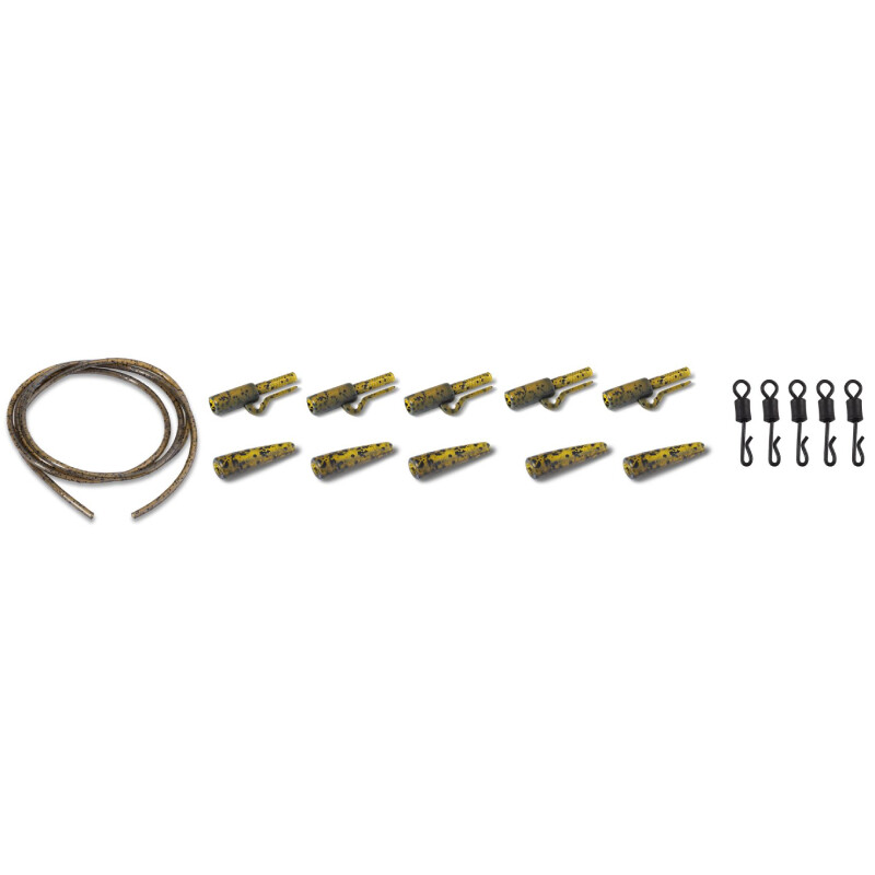 Anaconda Quick Change Safety Lead Clip Kit jungle zelená 5ks-2480111