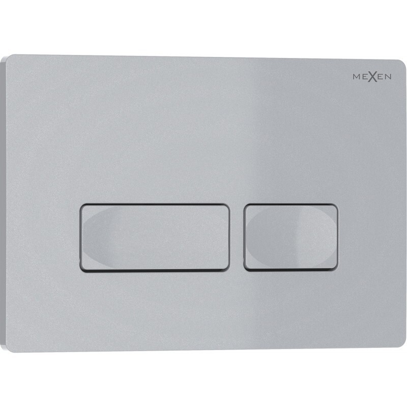 MEXEN Tex 04 splachovací tlačítko, chrom matná 6104-04