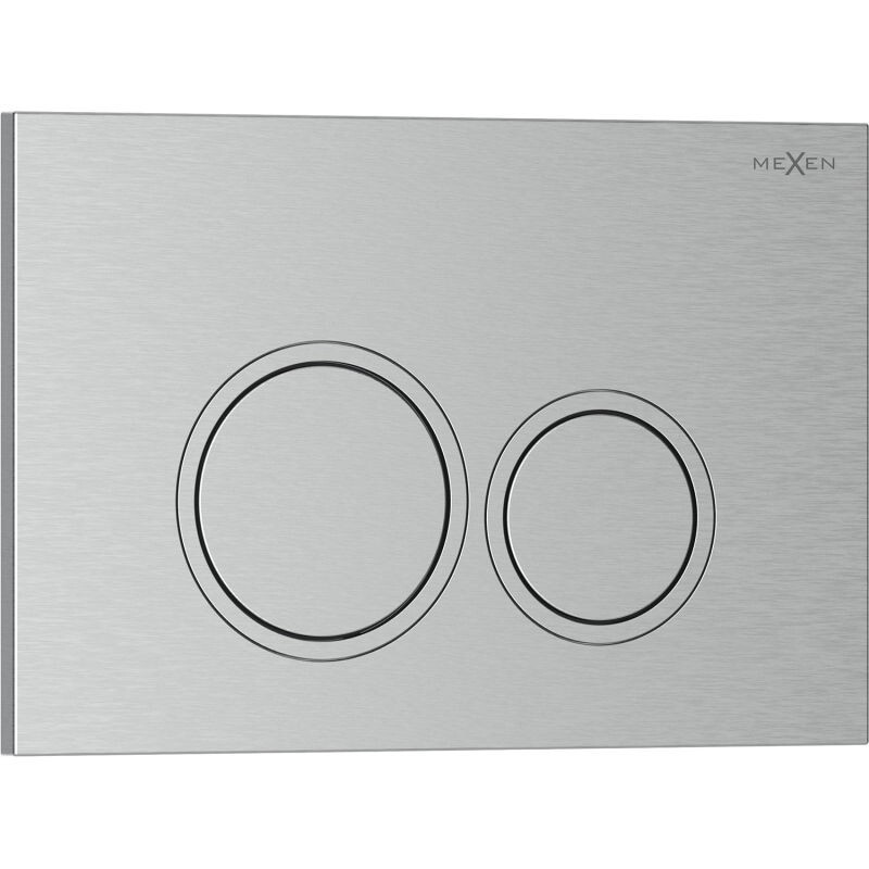 MEXEN Tex 01 splachovací tlačítko, nikl kartáčovaný 6101-10