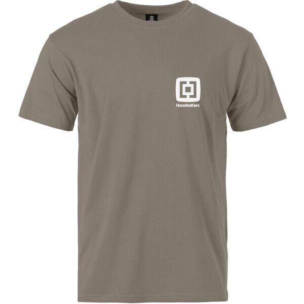 Horsefeathers MINI LOGO Pánské tričko, hnědá, velikost