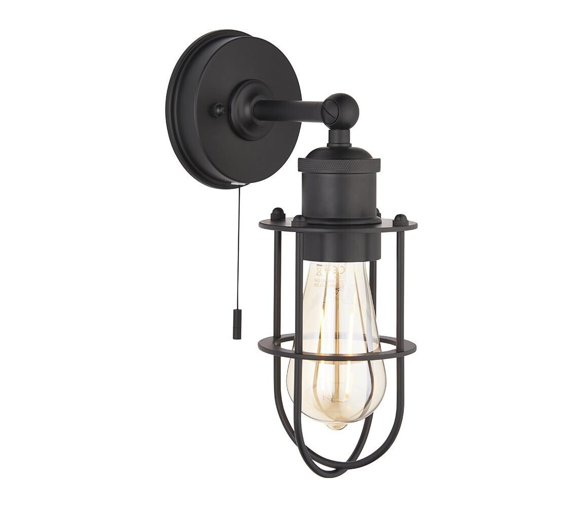 Endon Endon 99948 - Koupelnové nástěnné svítidlo CREW 1xE27/6W/230V IP44 černá