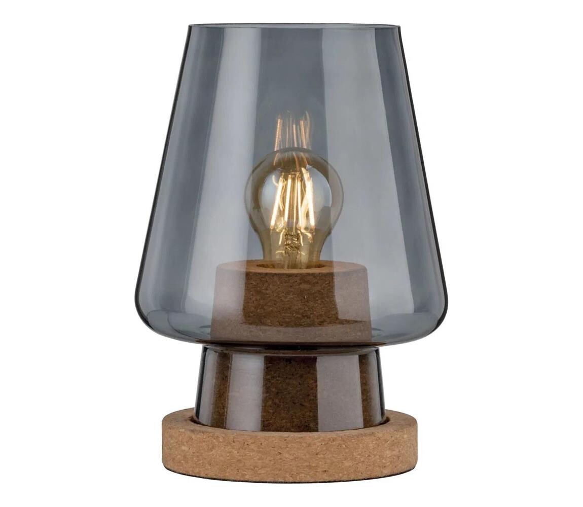 Paulmann Paulmann 79736 - 1xE27/20W Stolní lampa IBEN 230V kouřová
