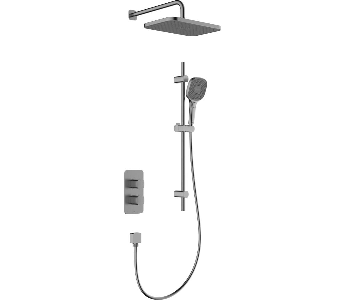 KFA Armatura KFA Armatura 5759-301-61 - Sprchová sada s term. podom. baterií MALAGA met. šedá