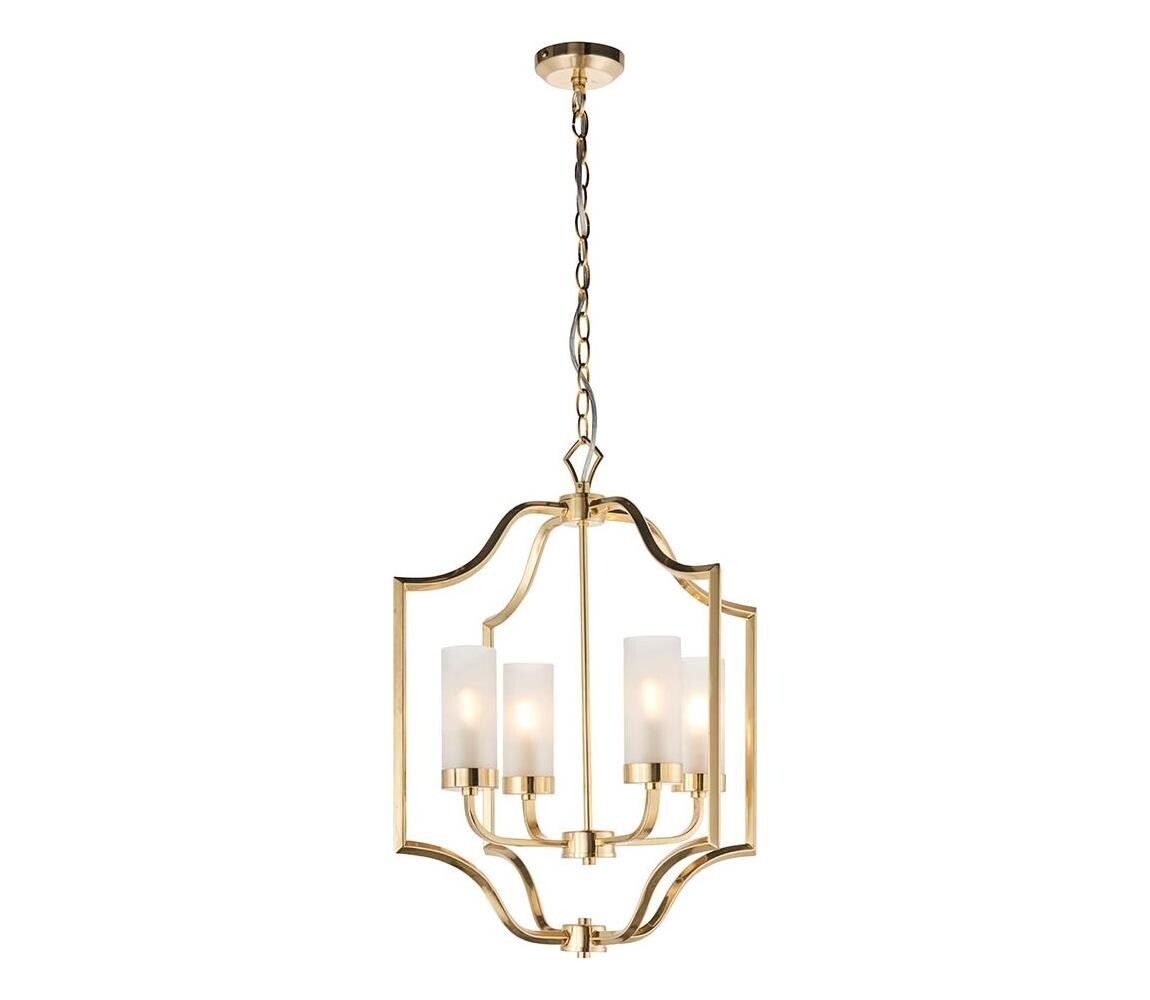 Endon Endon 81914 - Lustr na řetězu EDREA 4xE14/6W/230V mosaz