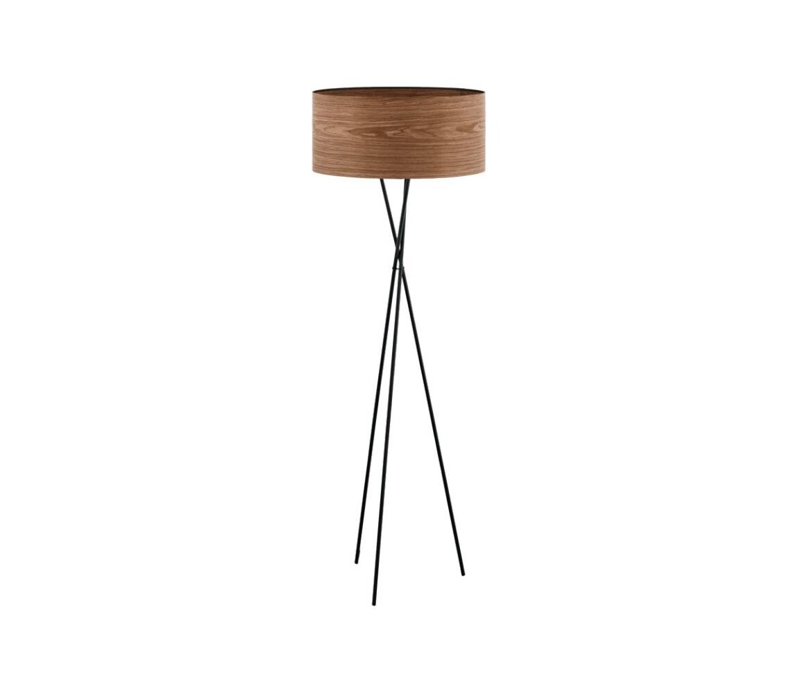 Eglo Eglo 33705 - Stojací lampa CANNAFESCA 1xE27/60W/230V hnědá/černá