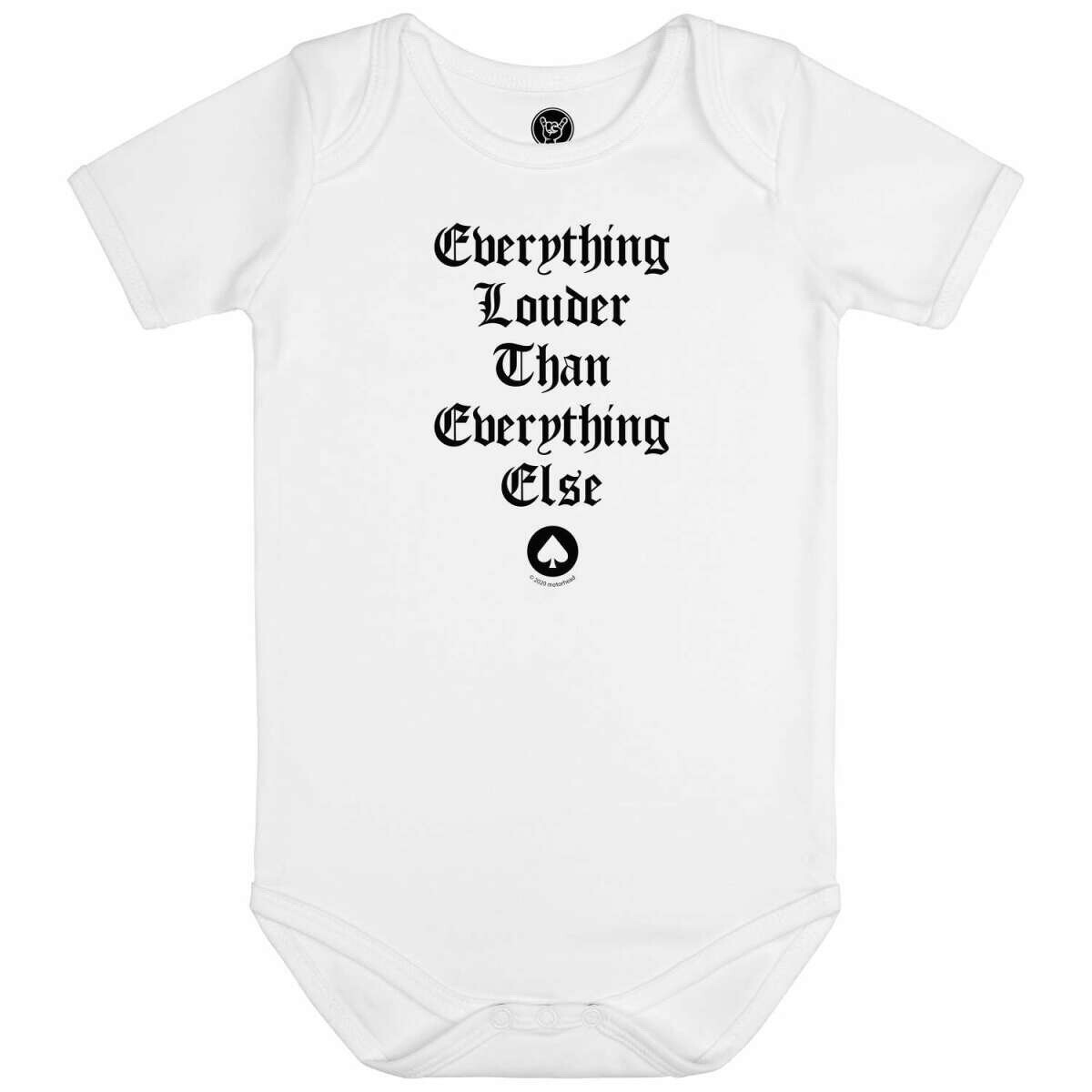 Dětské body dětské Motörhead - Everything Louder... - METAL-KIDS - 472.30.7.8 56/62