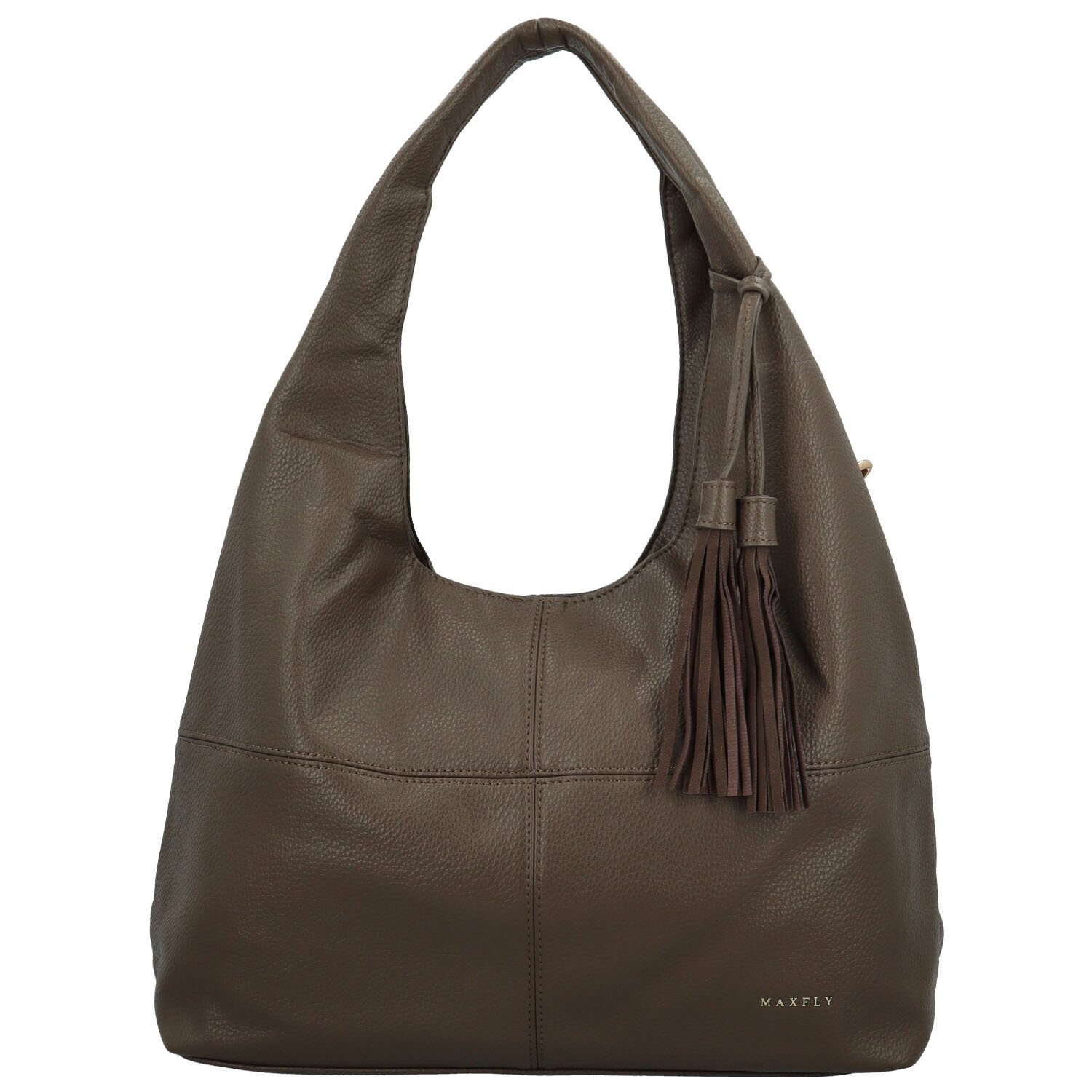 Dámská kabelka na rameno tmavě hnědá - MaxFly Dafina hnědá