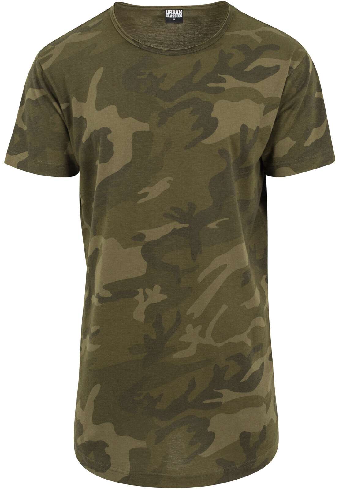 Camo Shaped Long Tee olivové camo