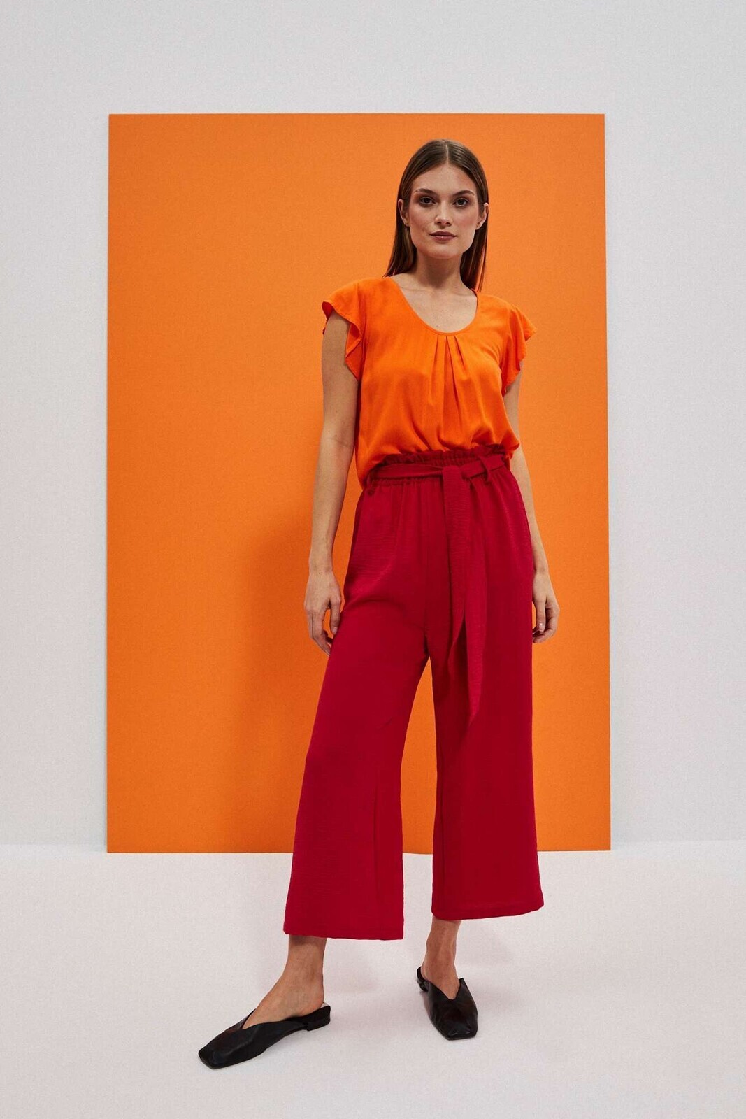 Marisse Women's Trousers L-Sp-4011 Strawberry