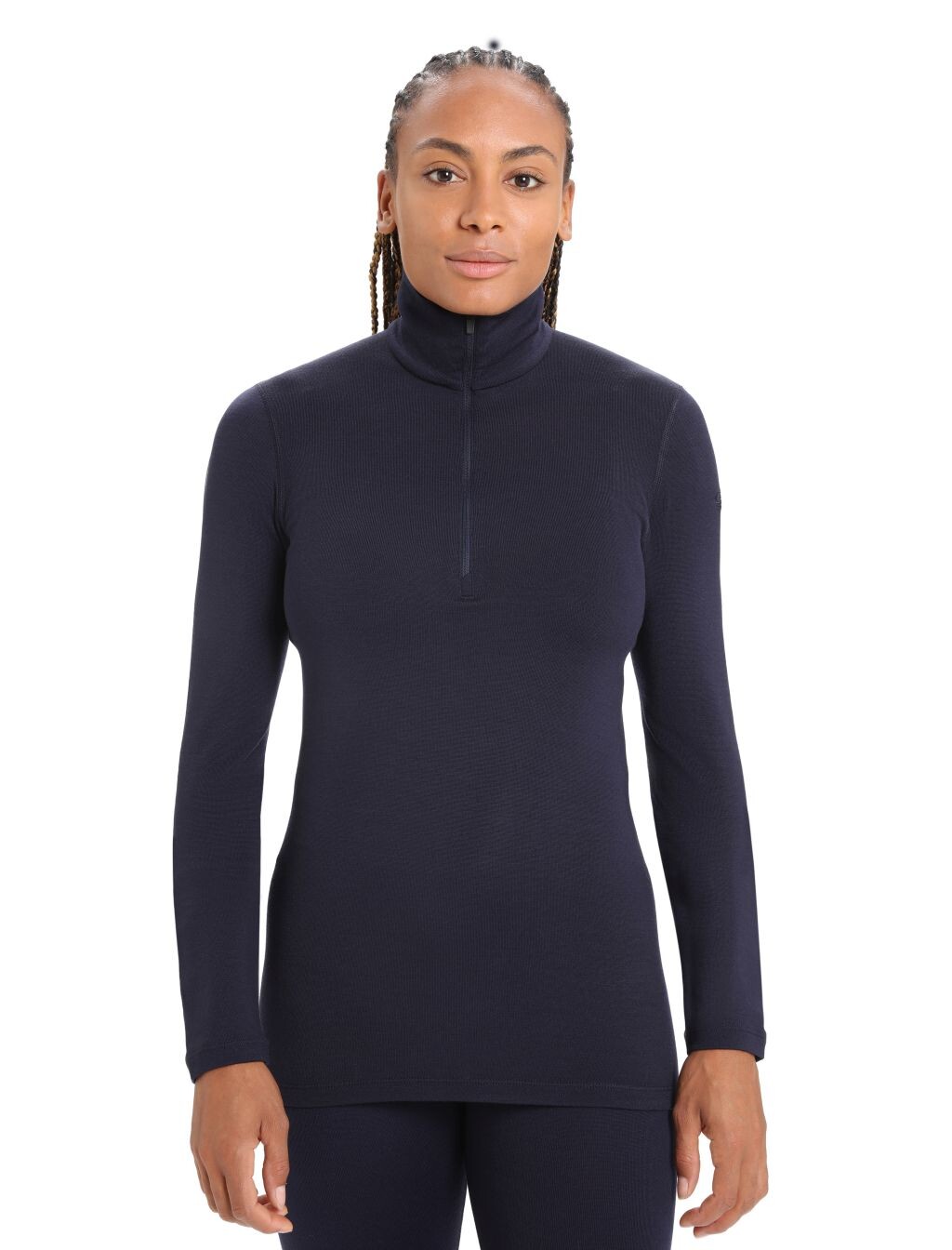 Dámské merino tričko s dlouhým rukávem ICEBREAKER Wmns 260 Tech LS Half Zip, Midnight Navy velikost: L