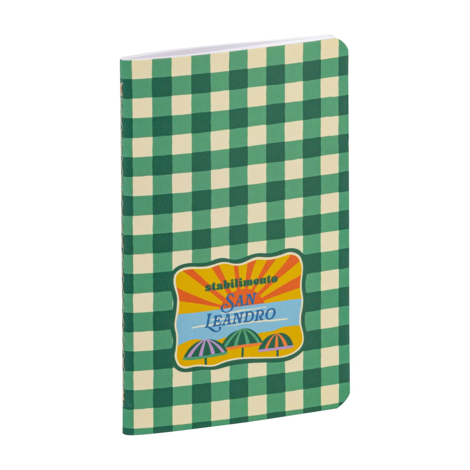 Sešit Dolce Amore, 7,5x12cm, 24 listů – zelenobílá kostka