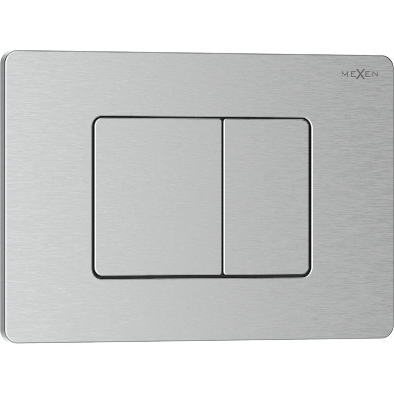 MEXEN Tex 05 splachovací tlačítko, inox 6105-10
