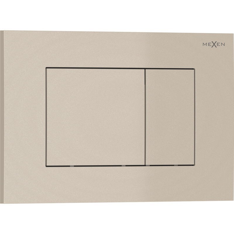 MEXEN Tex 02 splachovací tlačítko, béžový 6102-07