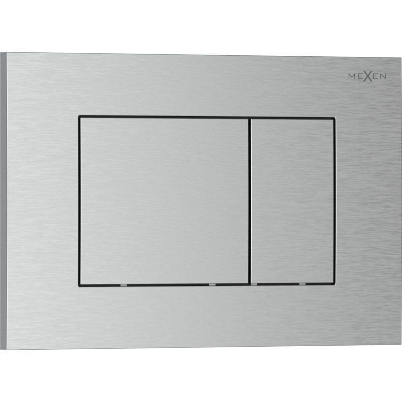 MEXEN Tex 02 splachovací tlačítko, nikl kartáčovaný 6102-10