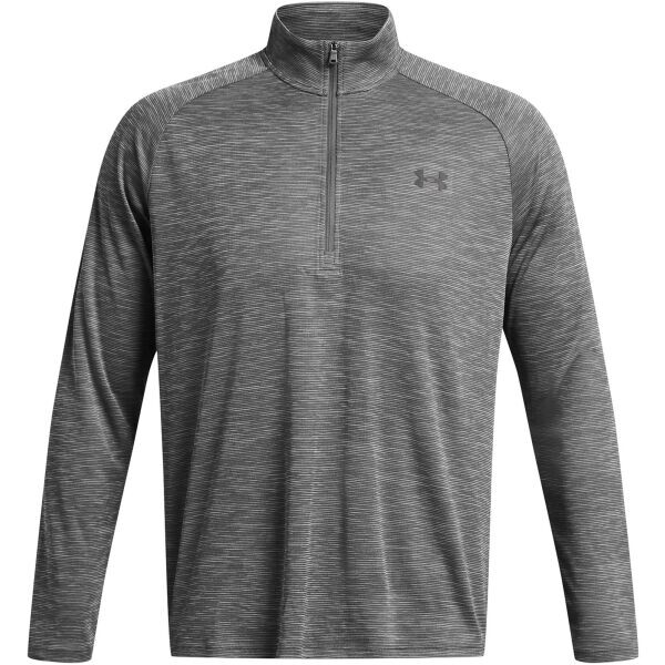 Under Armour TECH TEXTURED Pánské tričko, tmavě šedá, velikost