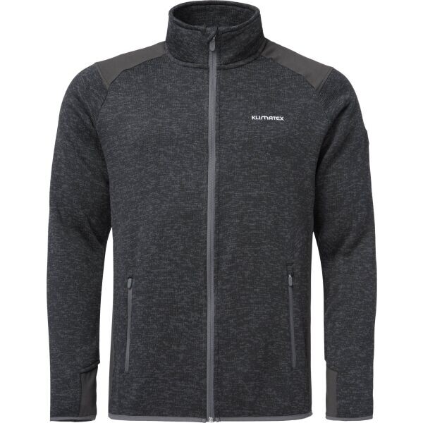 Klimatex NEVIS Pánský kombinovaný svetr, tmavě šedá, velikost