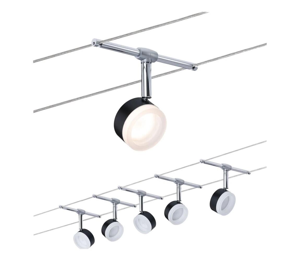 Paulmann Paulmann 94457 - SADA 5xLED/4W Bodové svítidlo do lankového systému CLEAR 230V