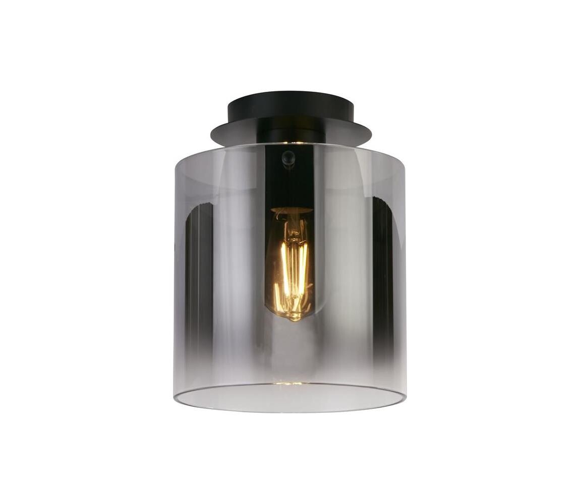 Searchlight Searchlight 88911-1BK - Stropní svítidlo SWEDEN 1xE27/60W/230V pr.22 cm čer/kouř