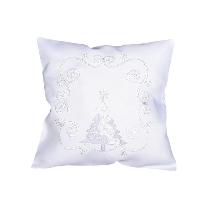 Návlek na polštář, Stromek, bílý, 40 x 40 cm