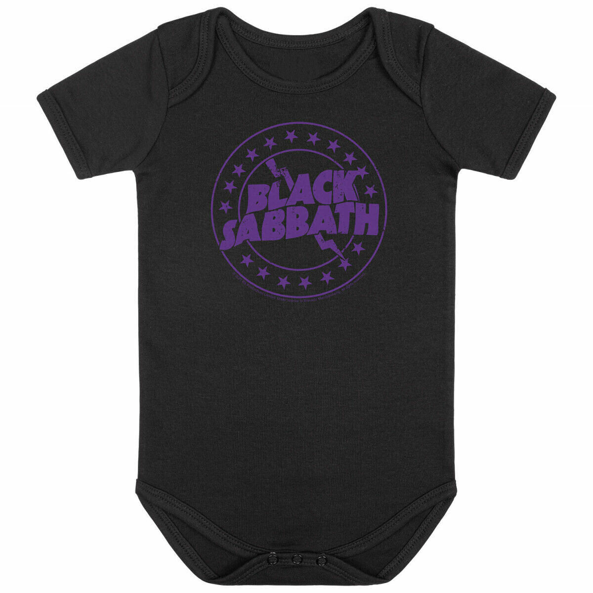 Dětské body dětské Black Sabbath - Emblem black/purple - METAL-KIDS - 809.30.8.91 56/62