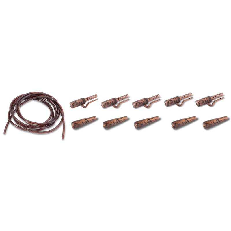 Anaconda Jungle Quick Lock Safety Lead Clip Power Pack jungle hnědá 5ks-2480114