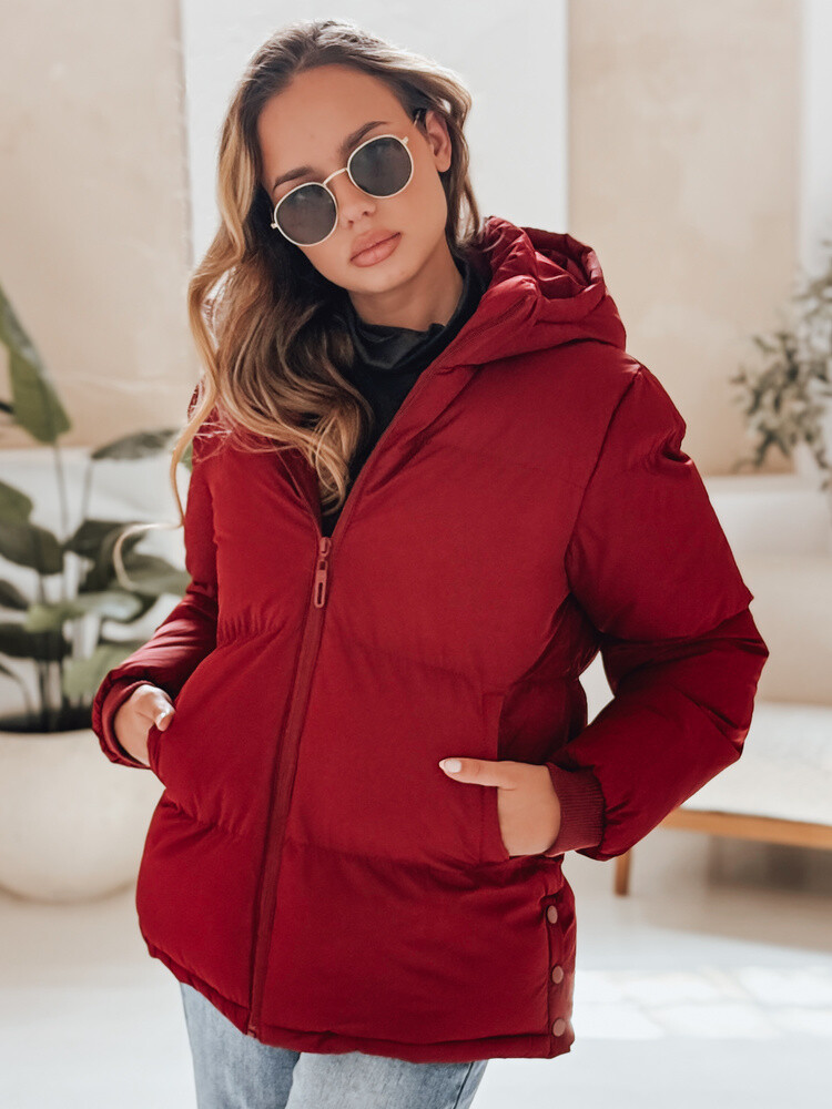 Kurtka damska MISSFROST bordowa Dstreet